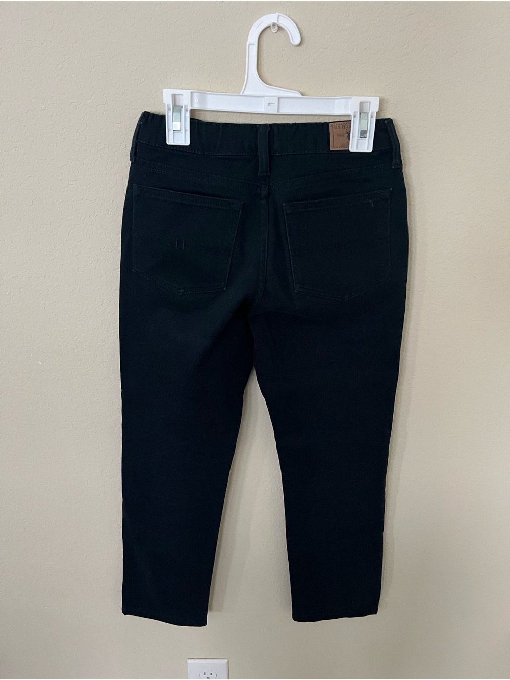 U.S. Polo Assn. Boys Black Slim Straight Denim Jeans Size 10 - Picture 3 of 5